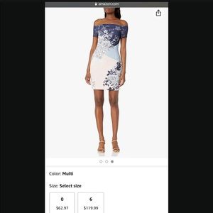 GUESS Multicolor Off Shoulder Dress